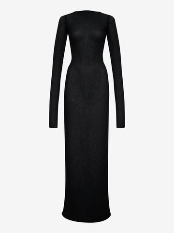 SHEER KNIT DRESS