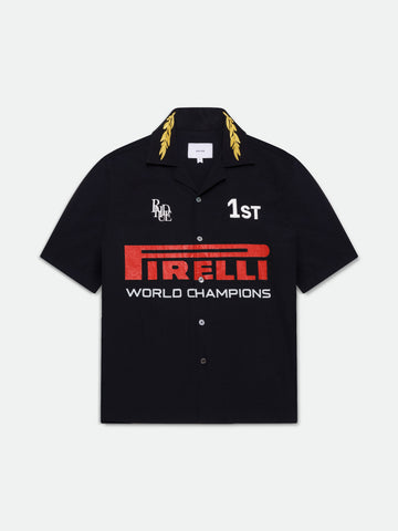RHUDE CHAMPIONS BUTTON-UP SHIRT