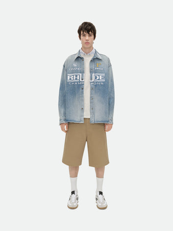TIRE DENIM OVERSHIRT