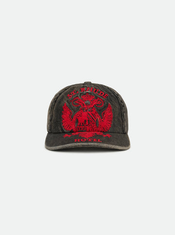 ST. RHUDE SEAL DENIM CURVED BRIM HAT