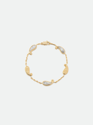 TEARS OF JOY BRACELET — 14k YELLOW GOLD/MOTHER OF PEARL
